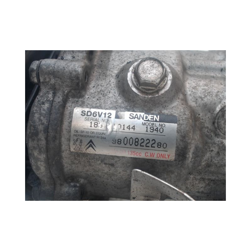COMPRESSEUR AIR CONDITIONNE PEUGEOT 206