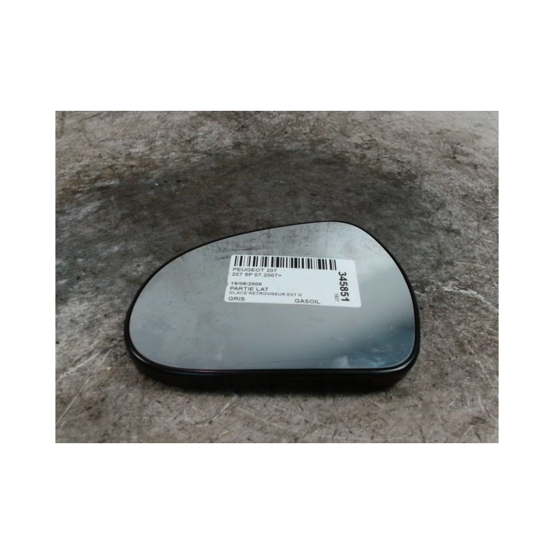 GLACE RETROVISEUR EXT G PEUGEOT 207 2007-