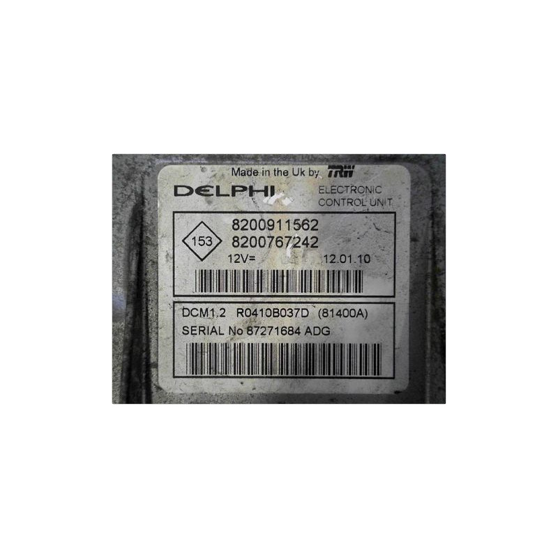 CALCULATEUR MOTEUR RENAULT CLIO II PH.2 CAMPUS 09-12
