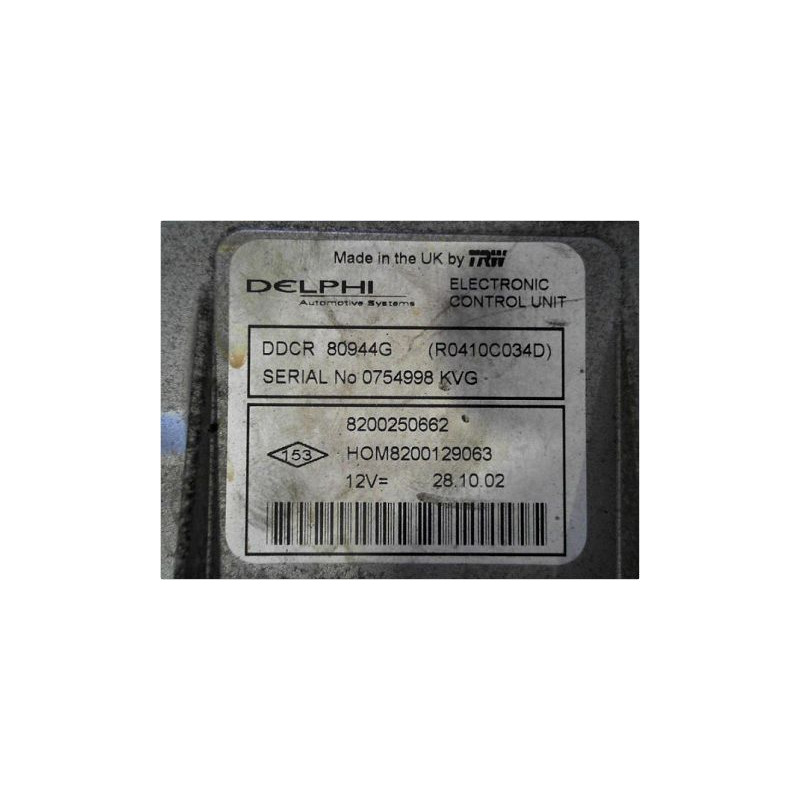 CALCULATEUR MOTEUR RENAULT CLIO II PH.2 01-06