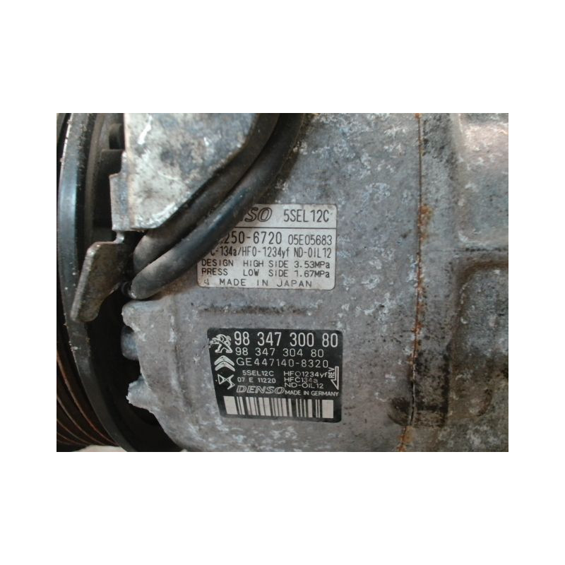 COMPRESSEUR AIR CONDITIONNE PEUGEOT 208