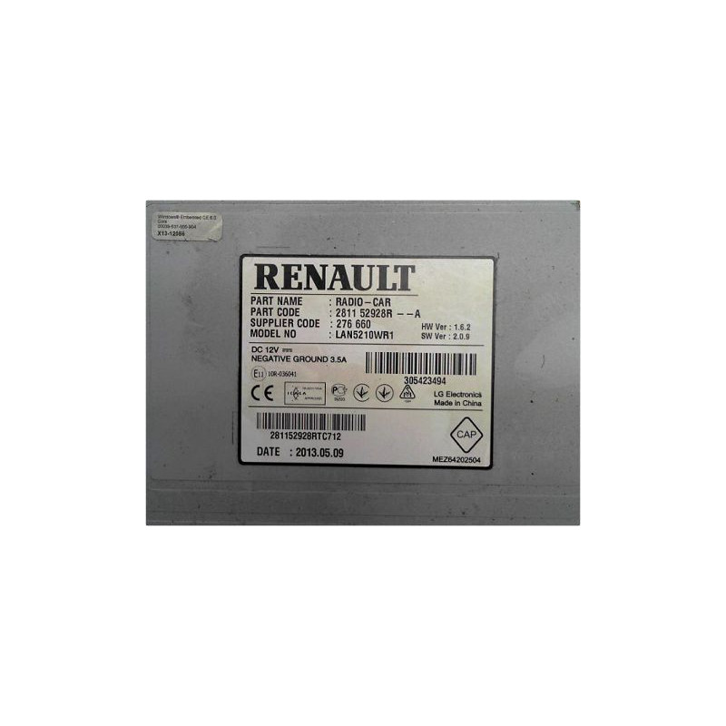 AUTORADIO RENAULT CLIO IV 12-16