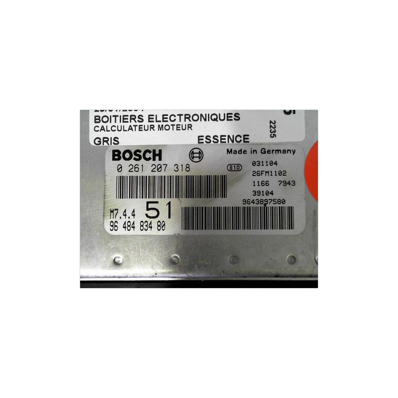 CALCULATEUR MOTEUR CITROEN XSARA PICASSO 99-10