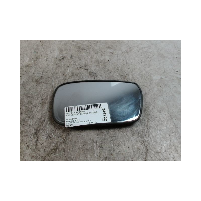 GLACE RETROVISEUR EXT D TOYOTA AVENSIS 2000-2003