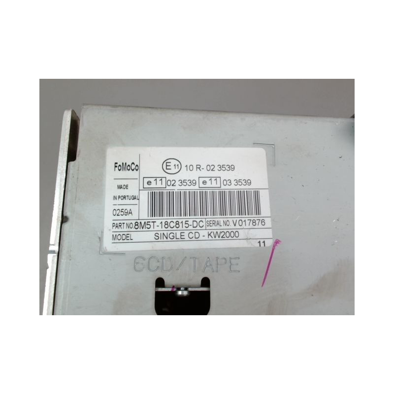 AUTORADIO FORD CMAX MONOSP. I Phase 2 2007-2010