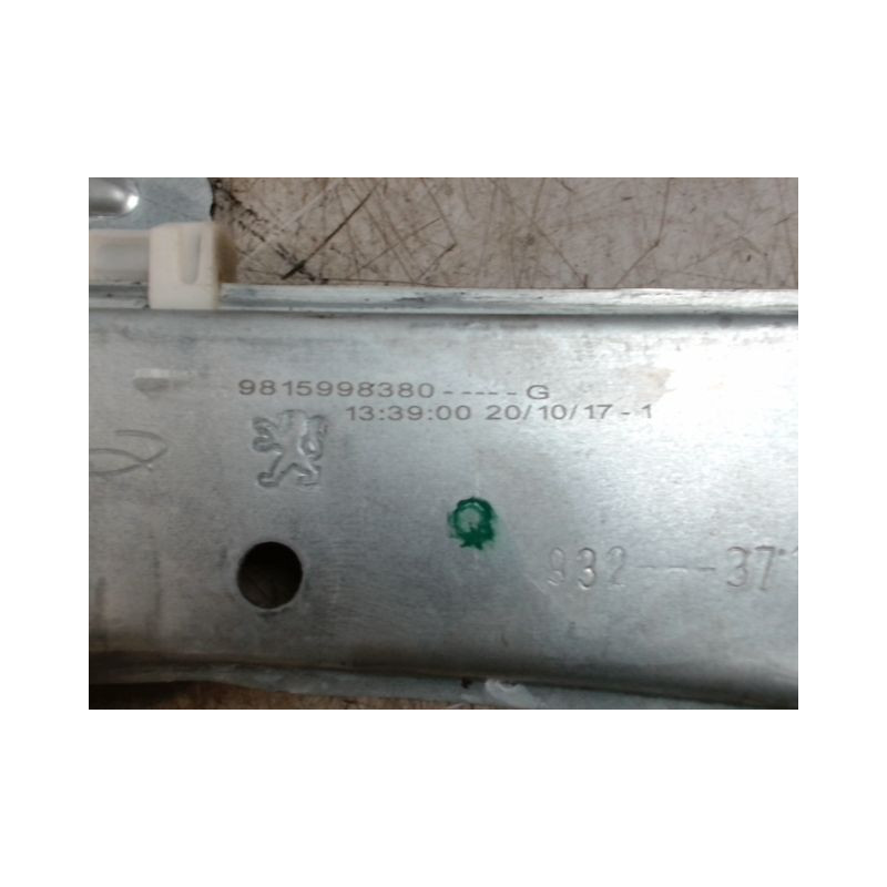 MECANISME LEVE-GLACE ARRIERE GAUCHE CITROEN C3 2009-