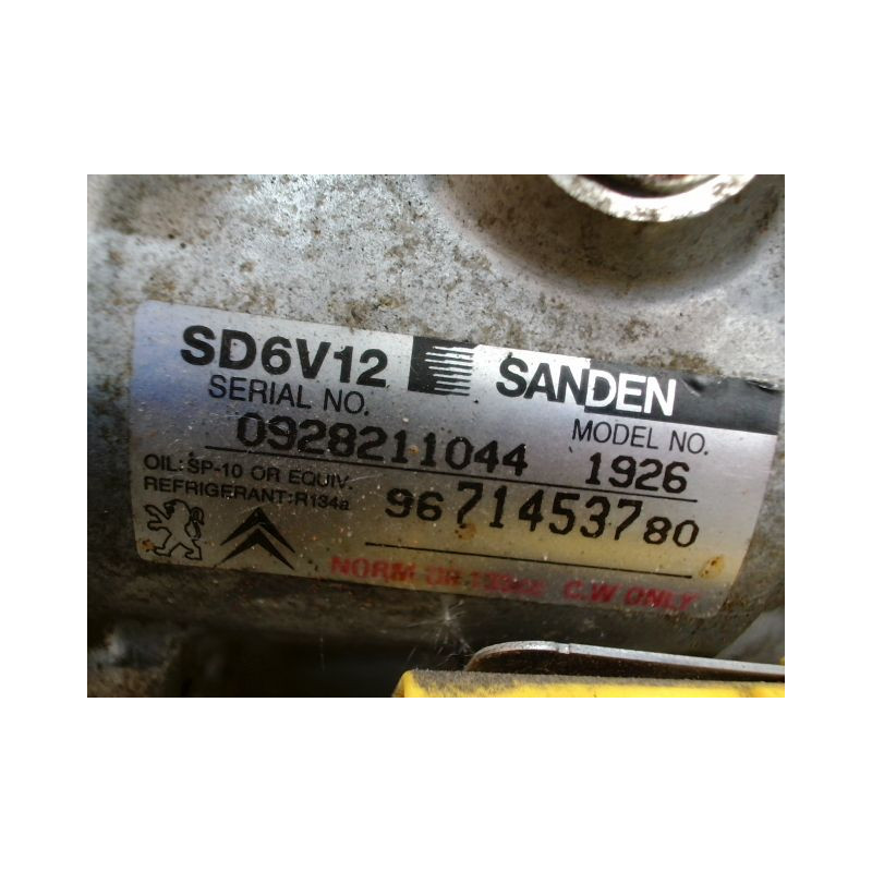 COMPRESSEUR AIR CONDITIONNE PEUGEOT 206+ GASOIL