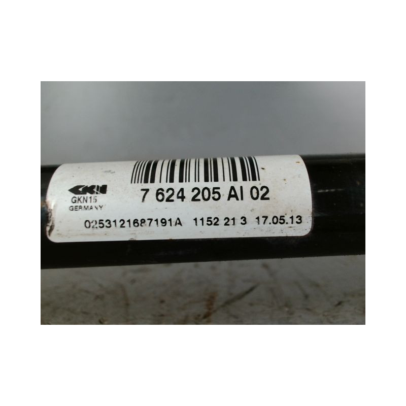 TRANSMISSION ARRIERE GAUCHE B.M.W. SERIE 1 116 d