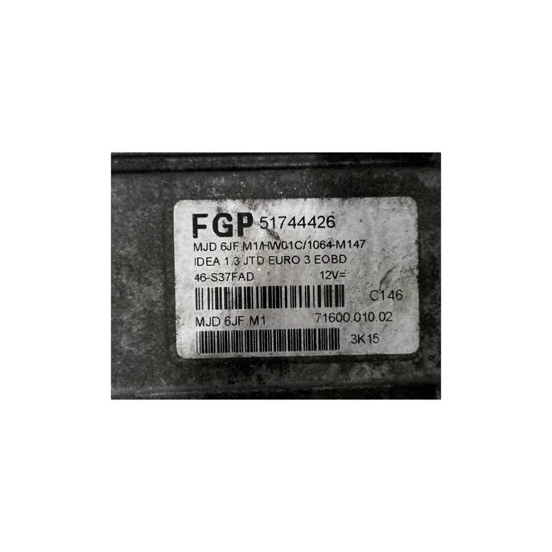 CALCULATEUR MOTEUR FIAT IDEA 2005-