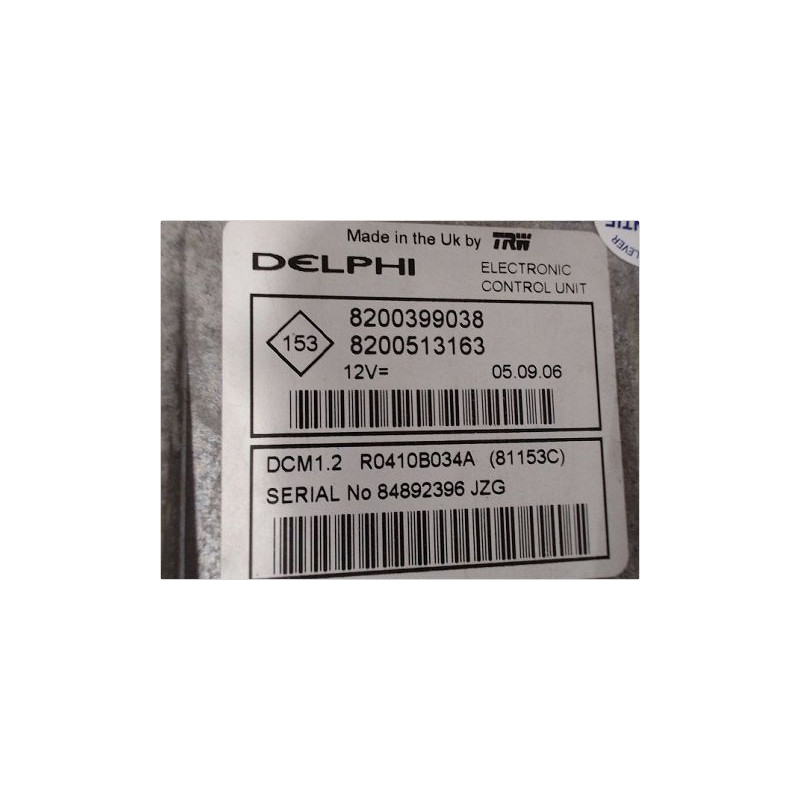 CALCULATEUR MOTEUR RENAULT MODUS