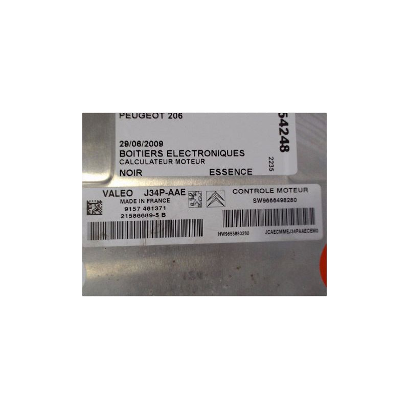 CALCULATEUR MOTEUR PEUGEOT 206