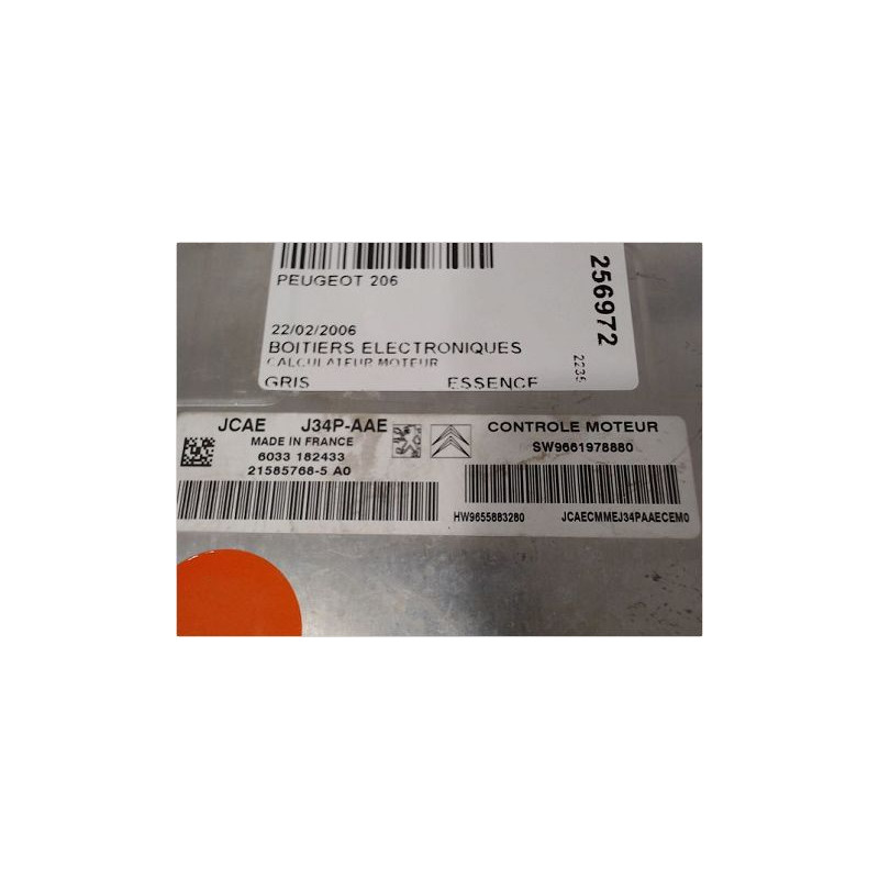 CALCULATEUR MOTEUR PEUGEOT 206