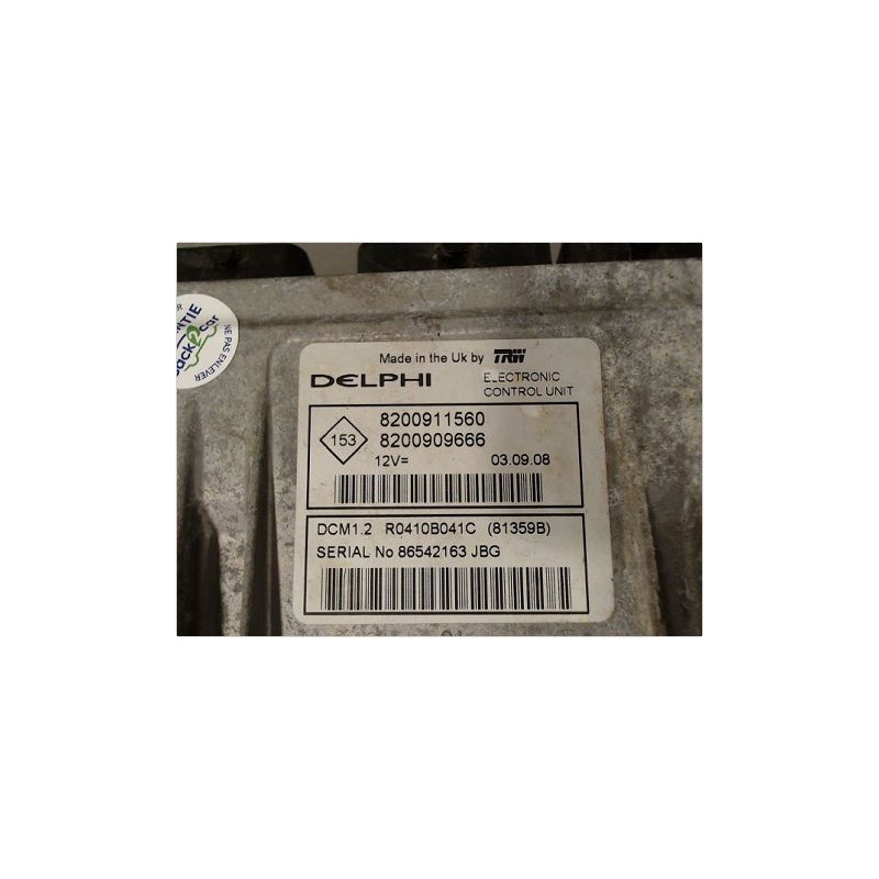 CALCULATEUR MOTEUR RENAULT MODUS