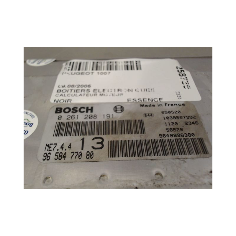 CALCULATEUR MOTEUR PEUGEOT 1007