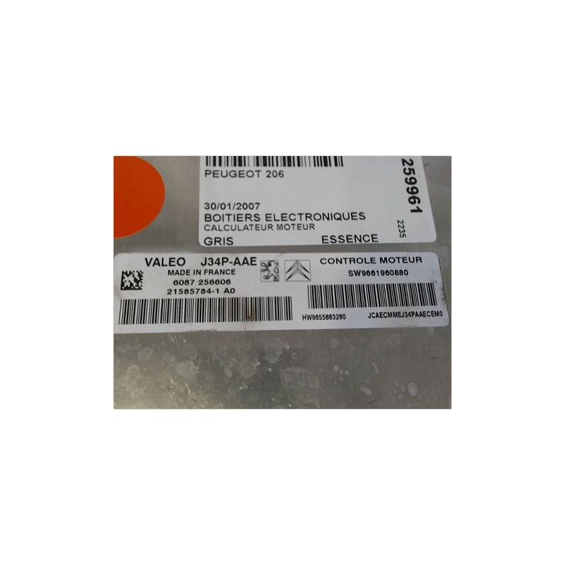 CALCULATEUR MOTEUR PEUGEOT 206
