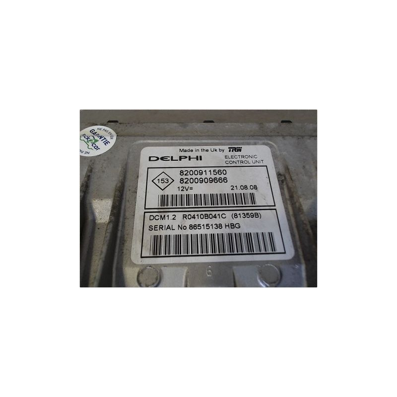 CALCULATEUR MOTEUR RENAULT MODUS