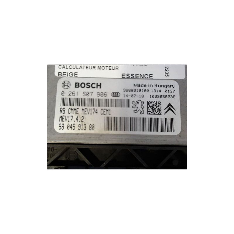 CALCULATEUR MOTEUR CITROEN C4
