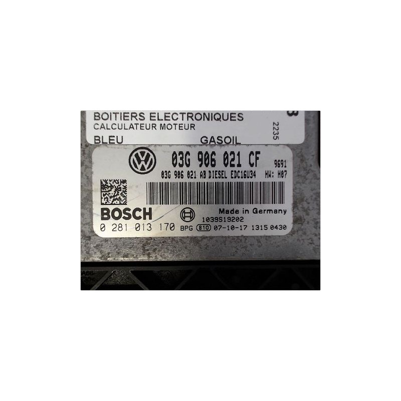 CALCULATEUR MOTEUR VOLKSWAGEN EOS