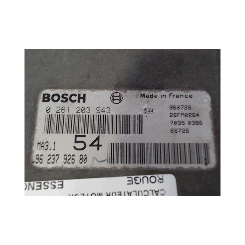CALCULATEUR MOTEUR PEUGEOT 106
