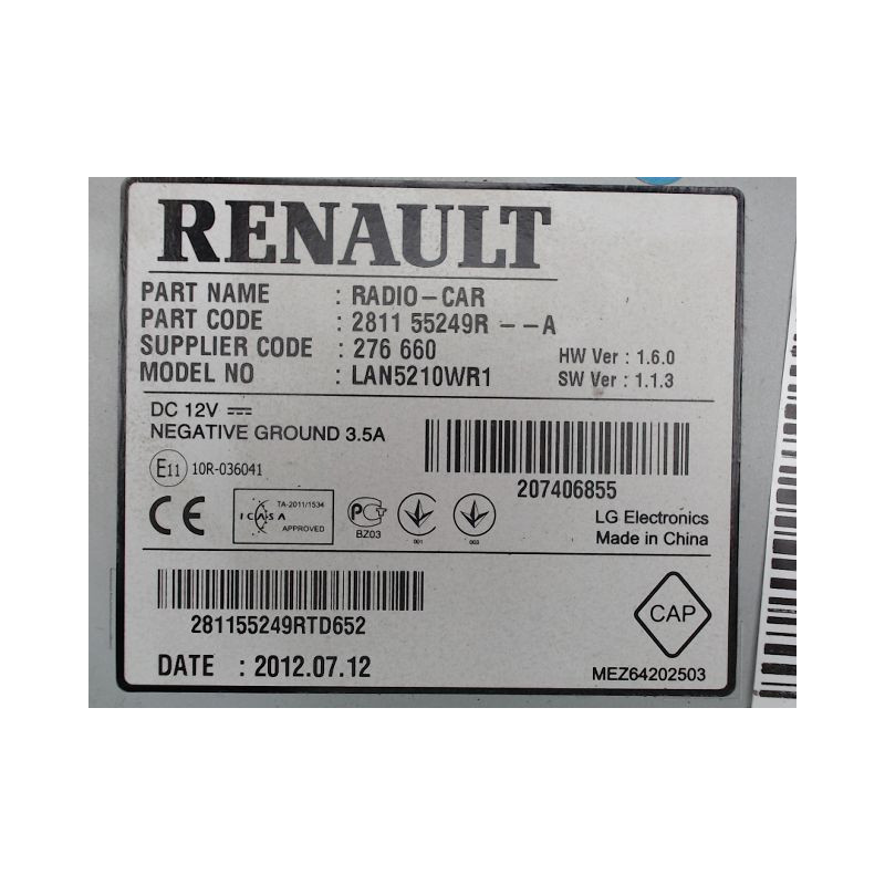 AUTORADIO RENAULT CLIO
