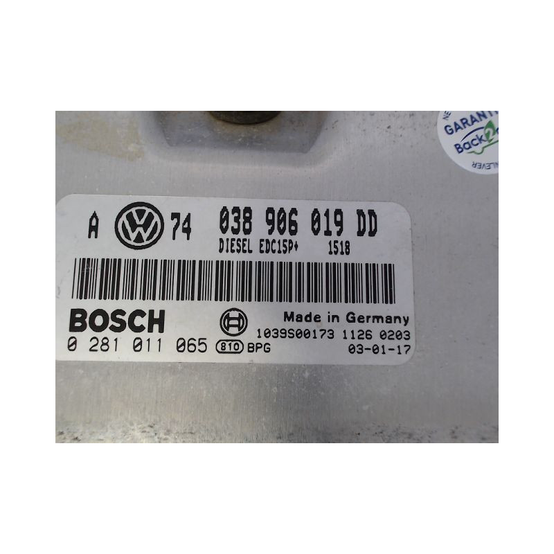 CALCULATEUR MOTEUR VOLKSWAGEN GOLF