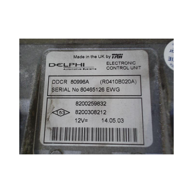 CALCULATEUR MOTEUR RENAULT MEGANE