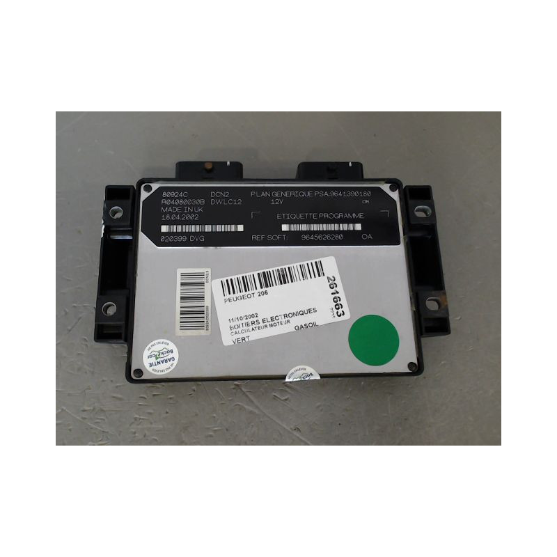 CALCULATEUR MOTEUR PEUGEOT 206