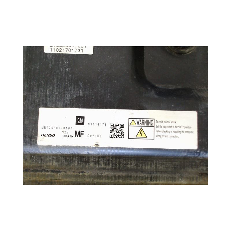 CALCULATEUR MOTEUR OPEL ZAFIRA