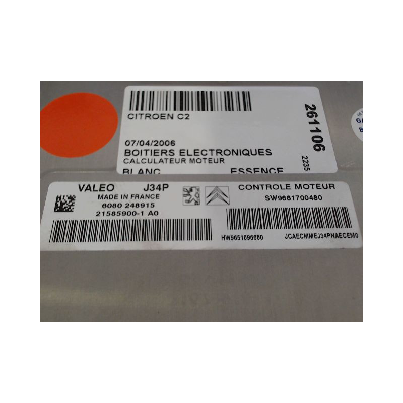 CALCULATEUR MOTEUR CITROEN C2