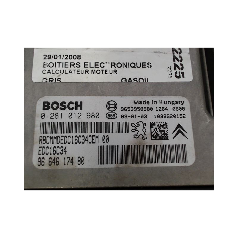 CALCULATEUR MOTEUR CITROEN C4