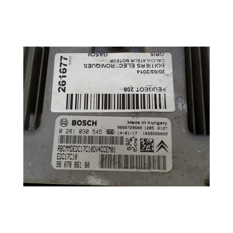 CALCULATEUR MOTEUR PEUGEOT 208