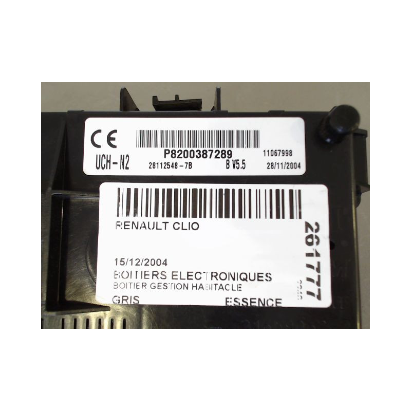BOITIER GESTION HABITACLE RENAULT CLIO