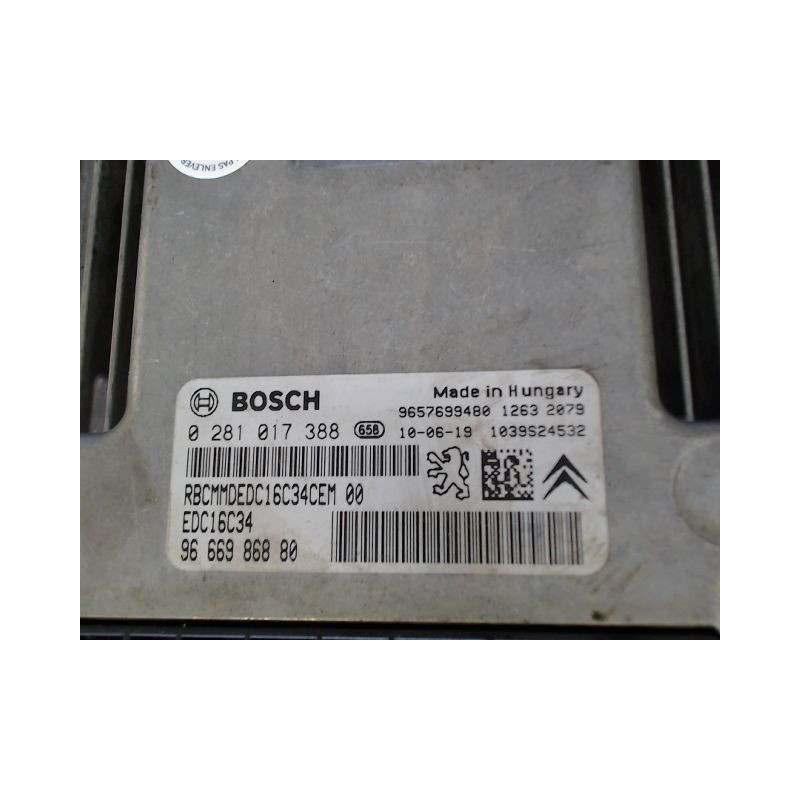 CALCULATEUR MOTEUR CITROEN C3