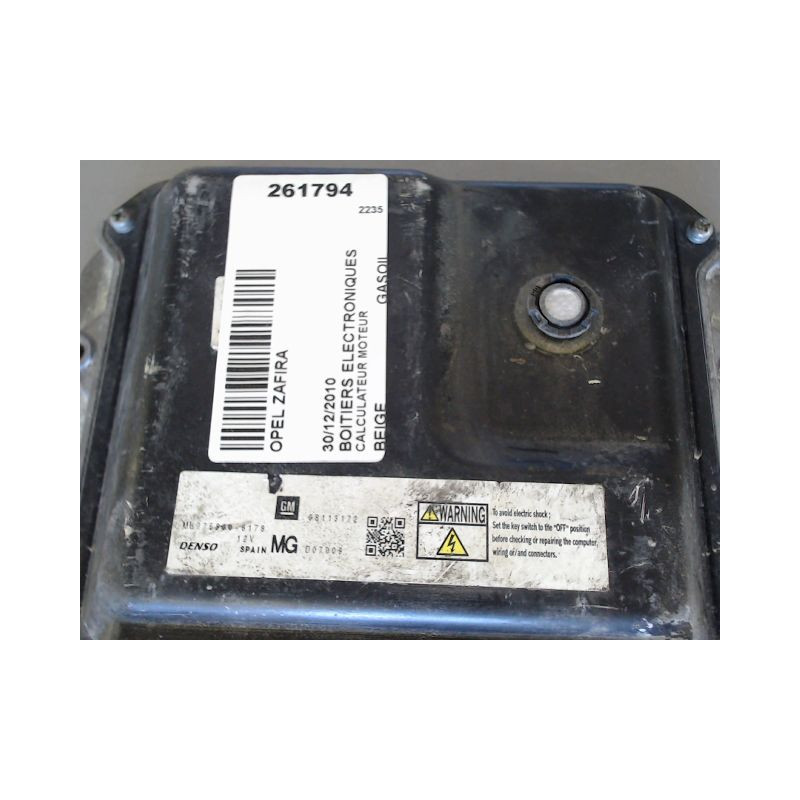 CALCULATEUR MOTEUR OPEL ZAFIRA
