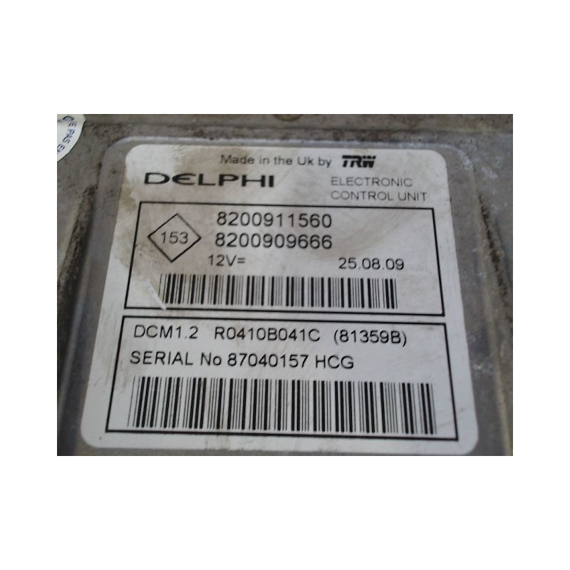 CALCULATEUR MOTEUR RENAULT MODUS