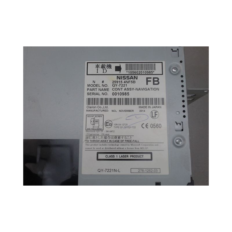 AUTORADIO NISSAN LEAF