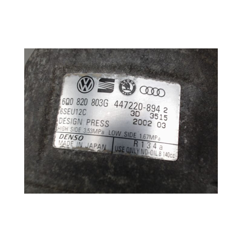 COMPRESSEUR AIR CONDITIONNE VOLKSWAGEN POLO