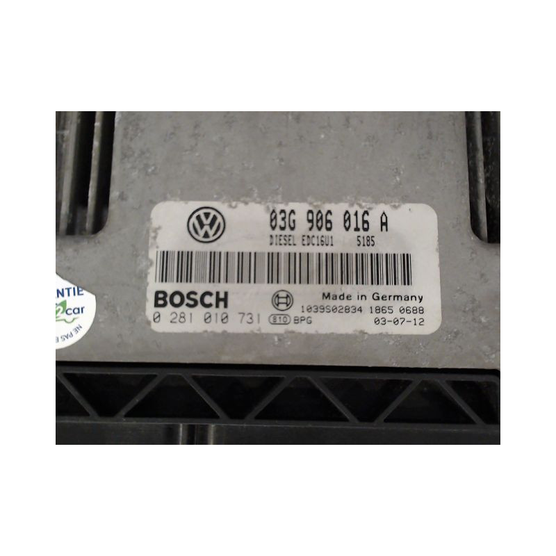 CALCULATEUR MOTEUR VOLKSWAGEN TOURAN