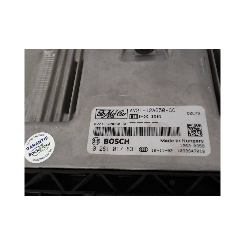 CALCULATEUR MOTEUR FORD FIESTA