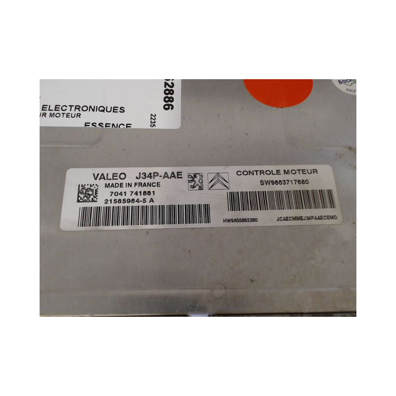 CALCULATEUR MOTEUR PEUGEOT 206