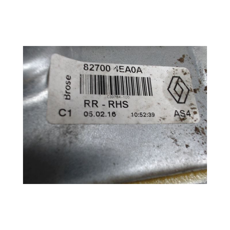 MECANISME LEVE-GLACE ARRIERE DROIT RENAULT KADJAR