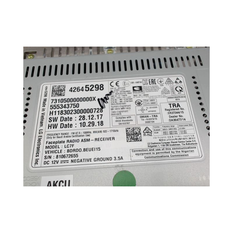 AUTORADIO OPEL CORSA