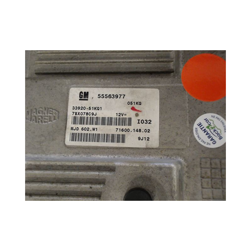 CALCULATEUR MOTEUR OPEL AGILA