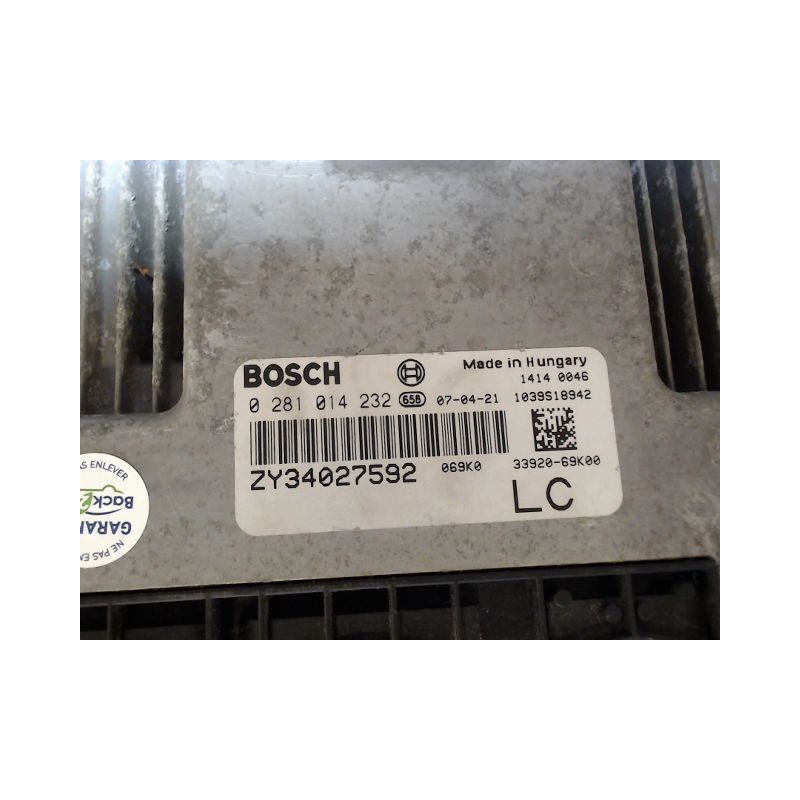 CALCULATEUR MOTEUR SUZUKI SX4