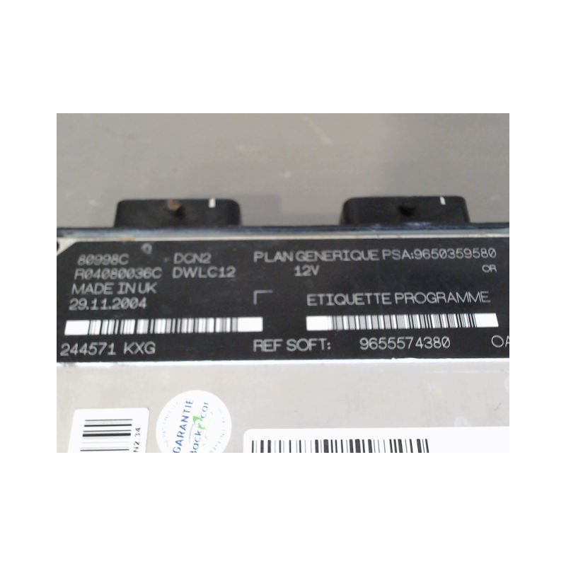 CALCULATEUR MOTEUR PEUGEOT PARTNER