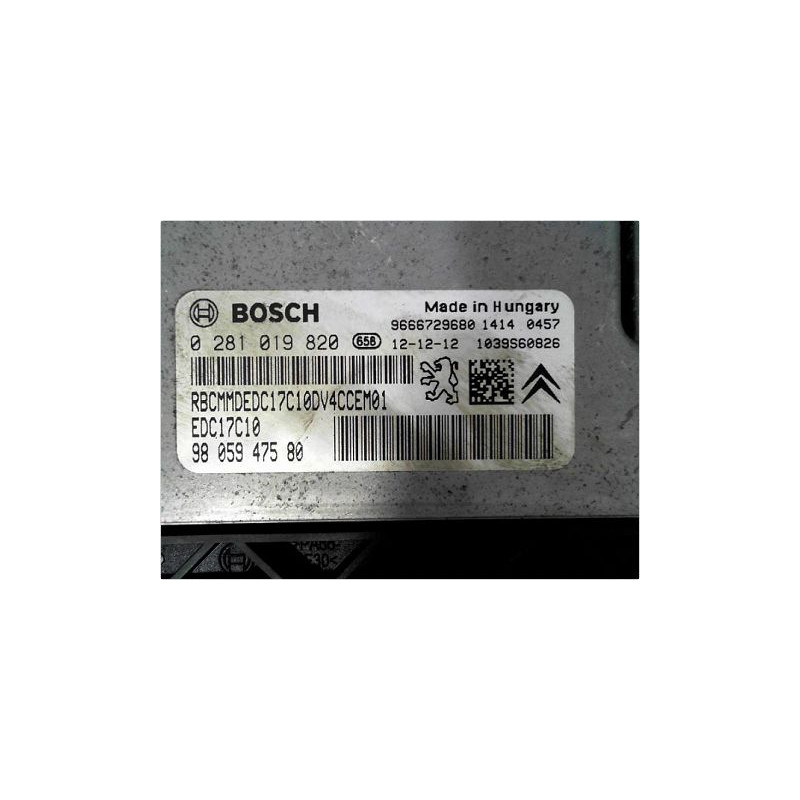 CALCULATEUR MOTEUR PEUGEOT 208 12-15