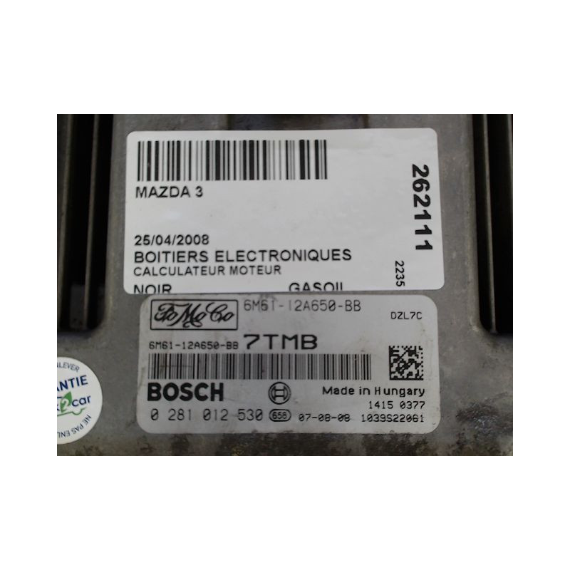 CALCULATEUR MOTEUR MAZDA 3