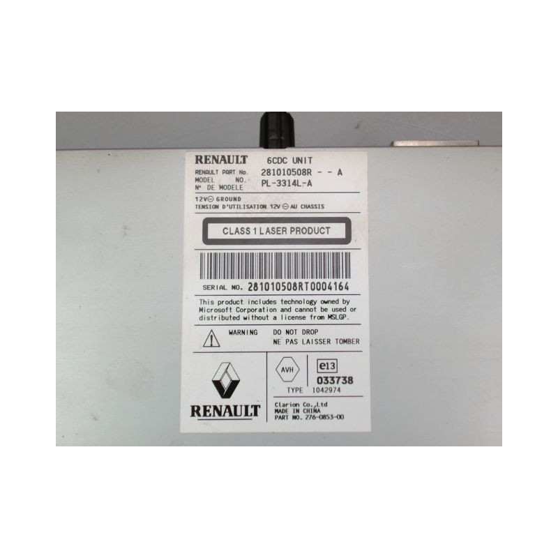 AUTORADIO RENAULT LATITUDE BERL. 2010-...