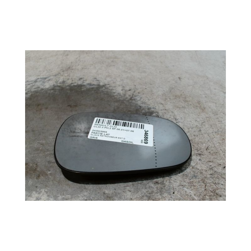 GLACE RETROVISEUR EXT D RENAULT CLIO II PH.2 01-06