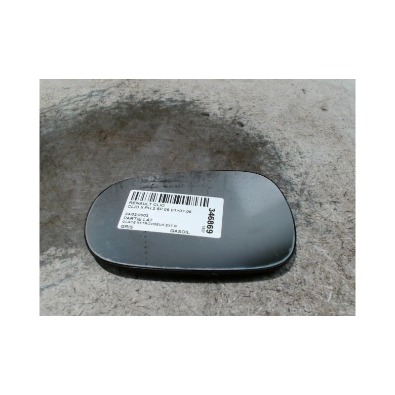 GLACE RETROVISEUR EXT G RENAULT CLIO II PH.2 01-06